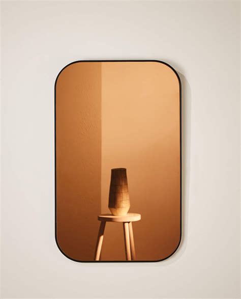 Rectangular Copper Mirror Copper Mirror Mirror Tinted Mirror