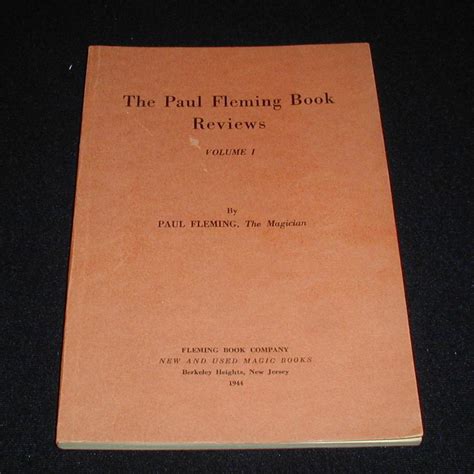 Paul Fleming Book Reviews Vol. I by Paul Fleming – Quality Magic Books