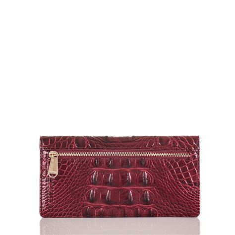 Brahmin Leather Ady Wallet Cranberry Melbourne In Red Lyst