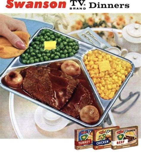 The Swanson company produced the famous TV Dinners! : r/nostalgia