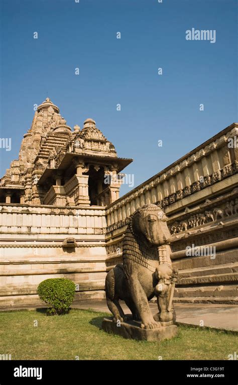 Sculpture At A Temple Kandariya Mahadeva Temple Khajuraho Chhatarpur