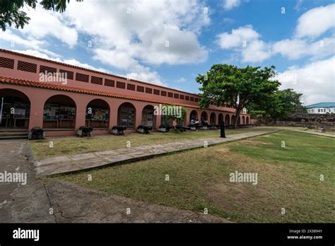 old fort Jesus in the Kenyan city of Mombasa on the coast of the Indian Ocean. Fort Jesus is a ...