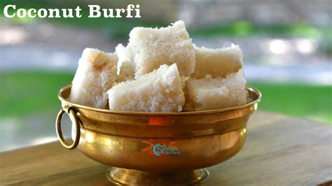 Thengai Burfi Coconut Burfi Subbus Kitchen