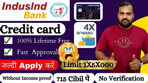 IndusInd Bank Credit Card Apply Online 100 Lifetime Free Without