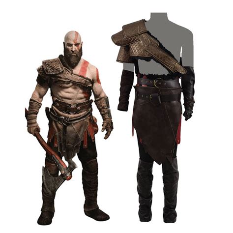 God Of War 4 Kratos Cosplay Costume Halloween Outfit For Adults Accosplay