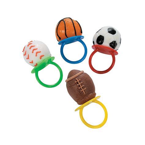 Sport Ball Frosted Ring Suckers - Oriental Trading