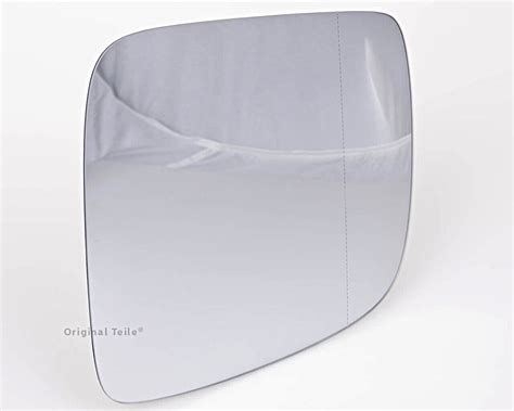 Genuine Vw Caddy Mirror Glass Aspherical Wide Angle With Plate