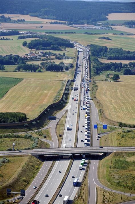 Triptis Von Oben Baustellen An Der Streckenf Hrung Der Bab