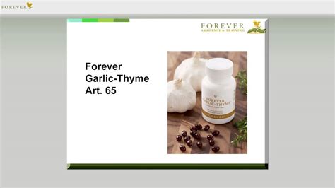 Forever Garlic Thyme Ref 65 Produits Forever YouTube