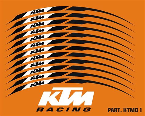 Calcomanias Para Rines Reflejantes Para Rines Ktm Duke Mercado Libre