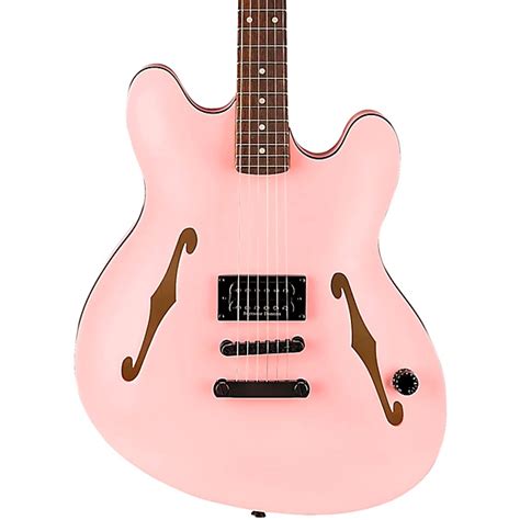 Fender Tom Delonge Starcaster Electric Guitar Satin Shell Pink Guitar