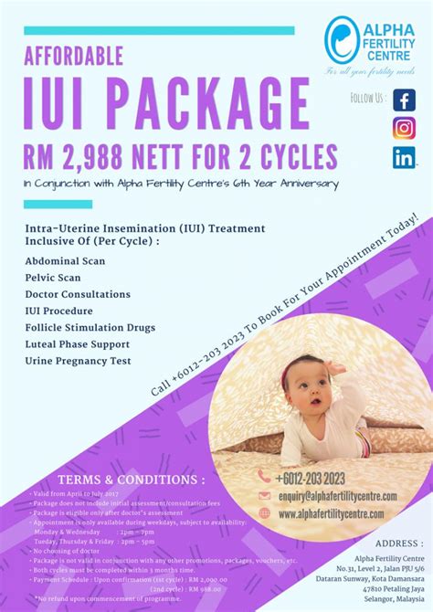 Affordable Iui Package Rm2 988 Only Alpha Ivf Fertility Center Malaysia