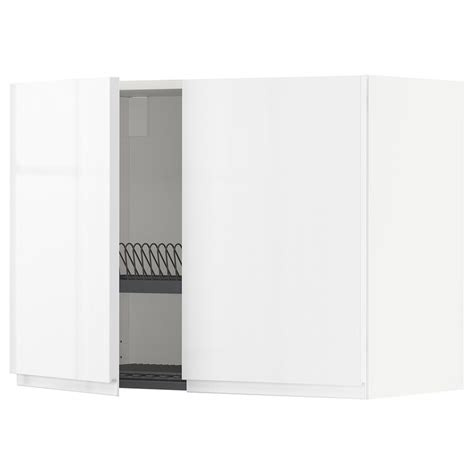 Metod Wall Cabinet W Dish Drainer2 Doors Whitevoxtorp High Glosswhite 80x37x60 Cm 31x145