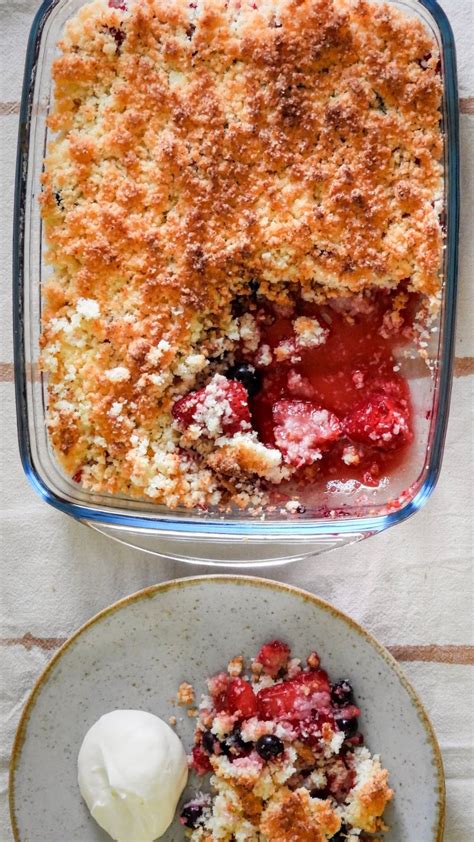 Crumble De Frutos Rojos Sin Tacc Postre Sin Gluten F Cil Y Econ Mico