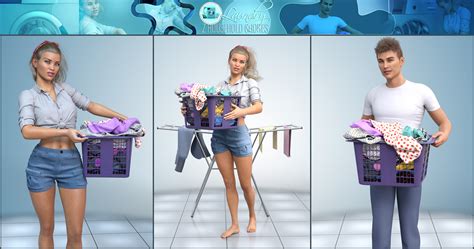 Z Household Chores Laundry For Genesis 8 Daz 3d