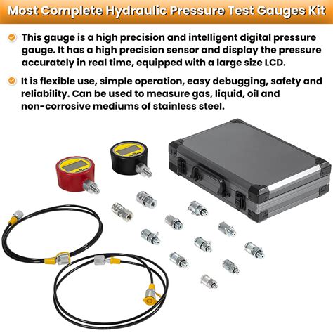 Buy 70m Digital Hydraulic Pressure Test Coupling Kit Hydraulic Pressure