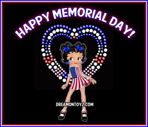 HAPPY MEMORIAL DAY More Betty Boop Graphics Greetings