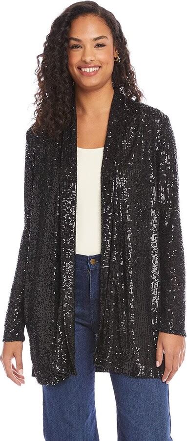 Karen Kane Womens Sequin Jacket Shopstyle