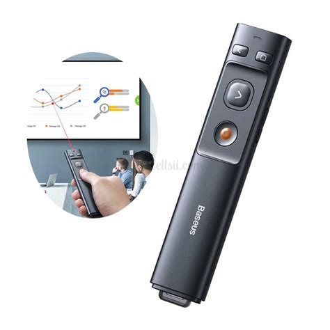 Baseus Orange Dot Wireless Presenter Red Laser