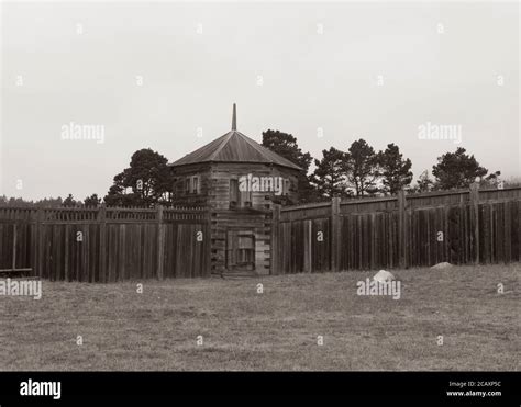 Old Building Watch Post Fort Ross State Park A Russian Fort On A