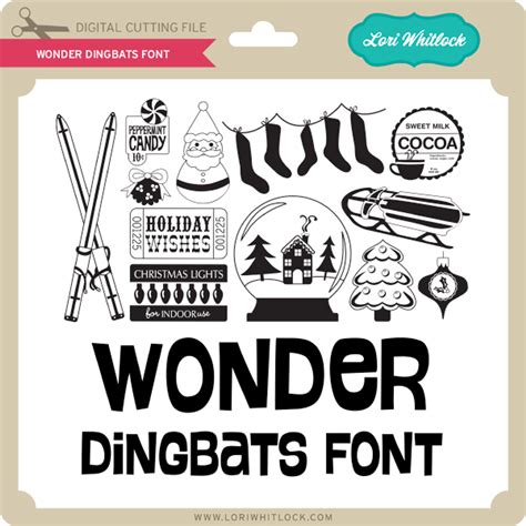 Wonder Dingbats Font Lori Whitlocks Svg Shop