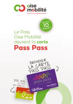 Le pass Oise Mobilité évolue et devient la carte Pass Pass Pays du