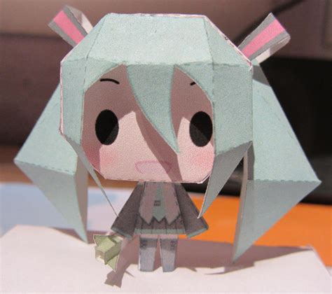 Chibi Hatsune Miku Papercraft By Byakko92 On Deviantart