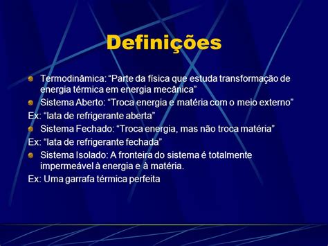 Introdução à Termodinâmica ppt carregar