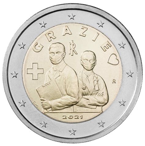 Italy Euro Coin Grazie Thank You Healthcare Professions