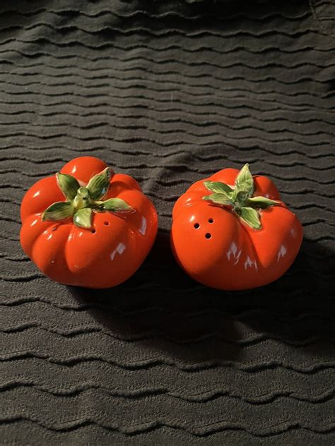 Vintage 1962 Holt Howard Tomato Salt And Pepper Shakers EBay