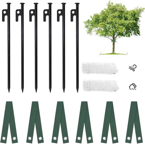 Heavy Duty Steel Tree Stake Kits Garden Support For Young