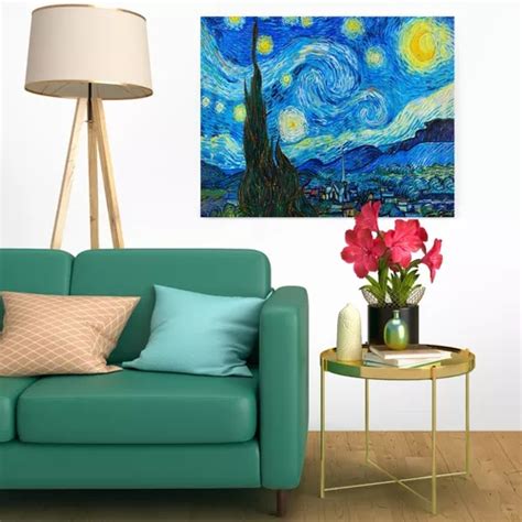 La Noche Estrellada De Vincent Van Gogh Canvas 50x40 Cm