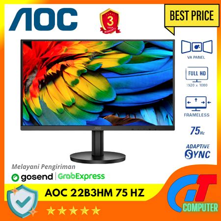 Jual Monitor Led Aoc B Hm Full Hd Hz Ultra Slim Frameless