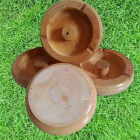 Jual Asbak Kayu Mahoni Polos Warna Natural Shopee Indonesia