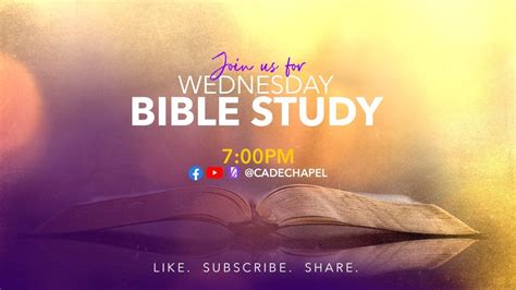 Wednesday Night Bible Study Youtube