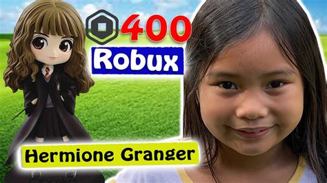 Hermione Granger And 400 Robux Of Roblox Rain B Almonia YouTube