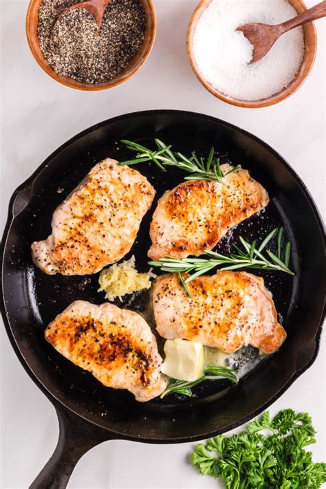 Pan Seared Pork Chops A Cedar Spoon