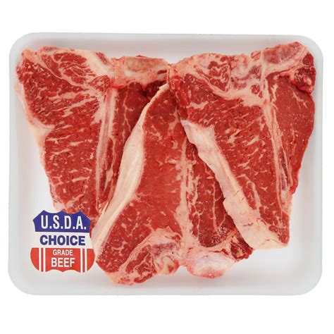 H E B Beef Loin T Bone Steak Value Pack USDA Choice 3 4 Steaks Shop