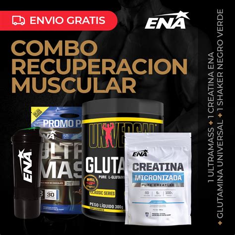 SUPERCOMBO RECUPERACION MUSCULAR ENA SPORT 1 ULTRAMASS DE 3KGS