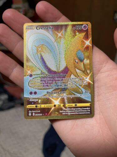 Cresselia Full Art Gold Secret Rare Card Pok Mon Evolving Skies