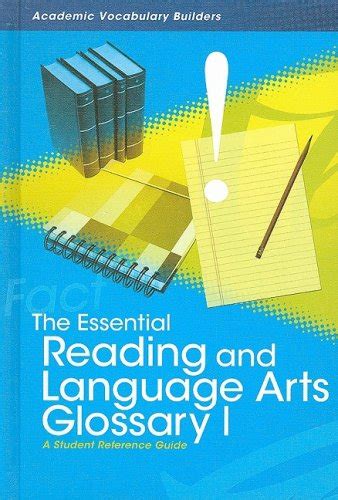 The Essential Reading And Language Arts Glossary I A Student Reference