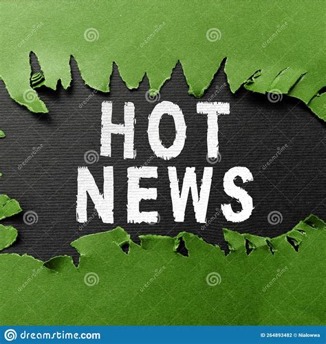 Conceptual Display Hot News. Business Approach Subject that Experiences