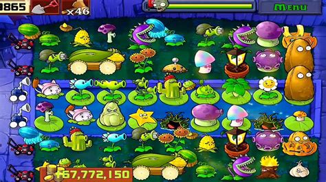 Plants Vs Zombies Survival Fog All Plants Vs All Zombies Gameplay