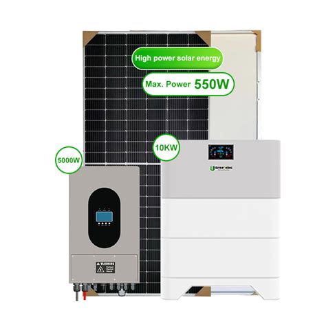 Hybrid Solar Power System 10kw 15kw 20kw For Residential 10kw Solar