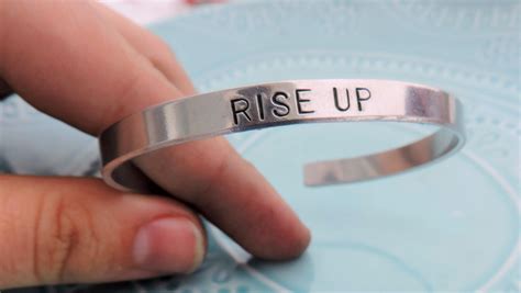 Hamilton Musical Rise Up Lyric Aluminum Cuff Etsy