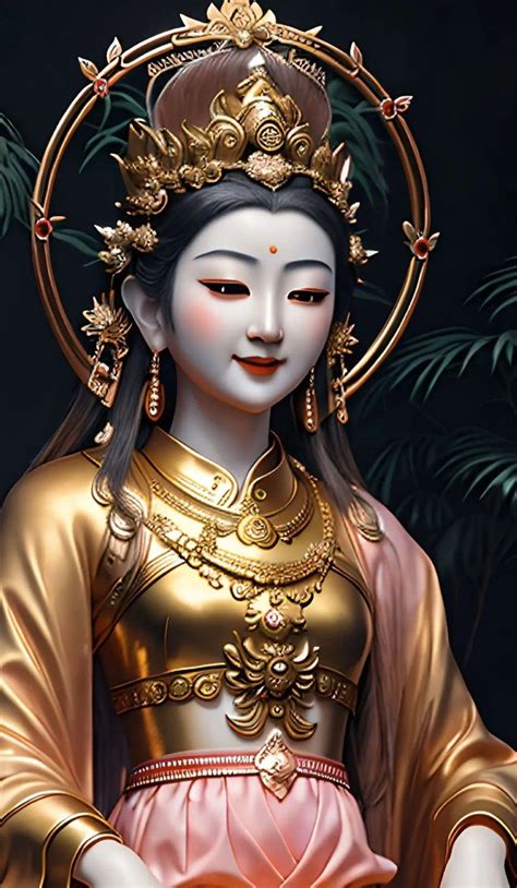 Quan Yin Buddha Goddess Digital Art