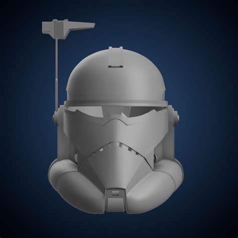 Commander Wolffe Helmet Stl 3D Model