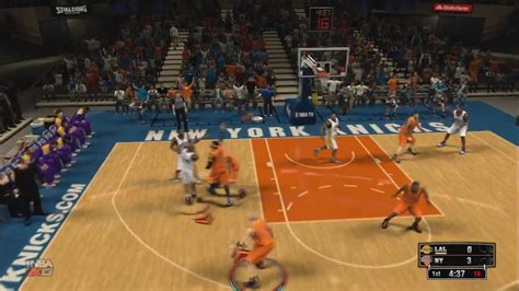 Nba 2k13 Gameplay Knicks Vs Lakers Youtube