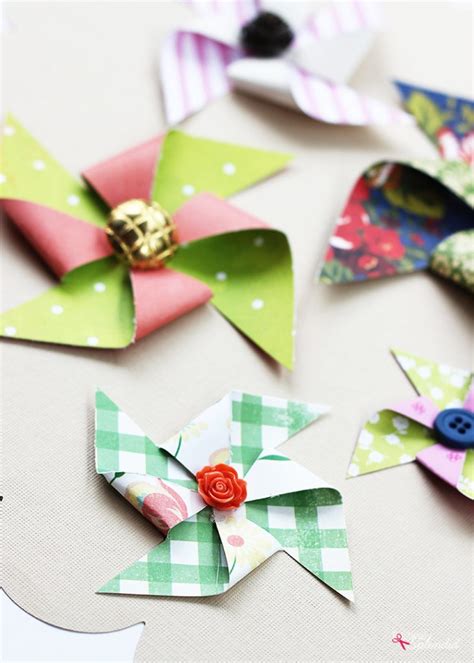 How To Make Paper Pinwheels Positively Splendid Crafts Sewing