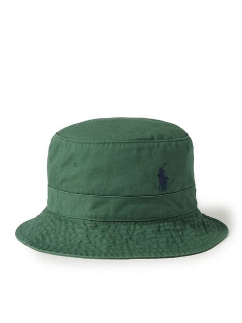 Polo Ralph Lauren Loft Logo Embroidered Cotton Twill Bucket Hat